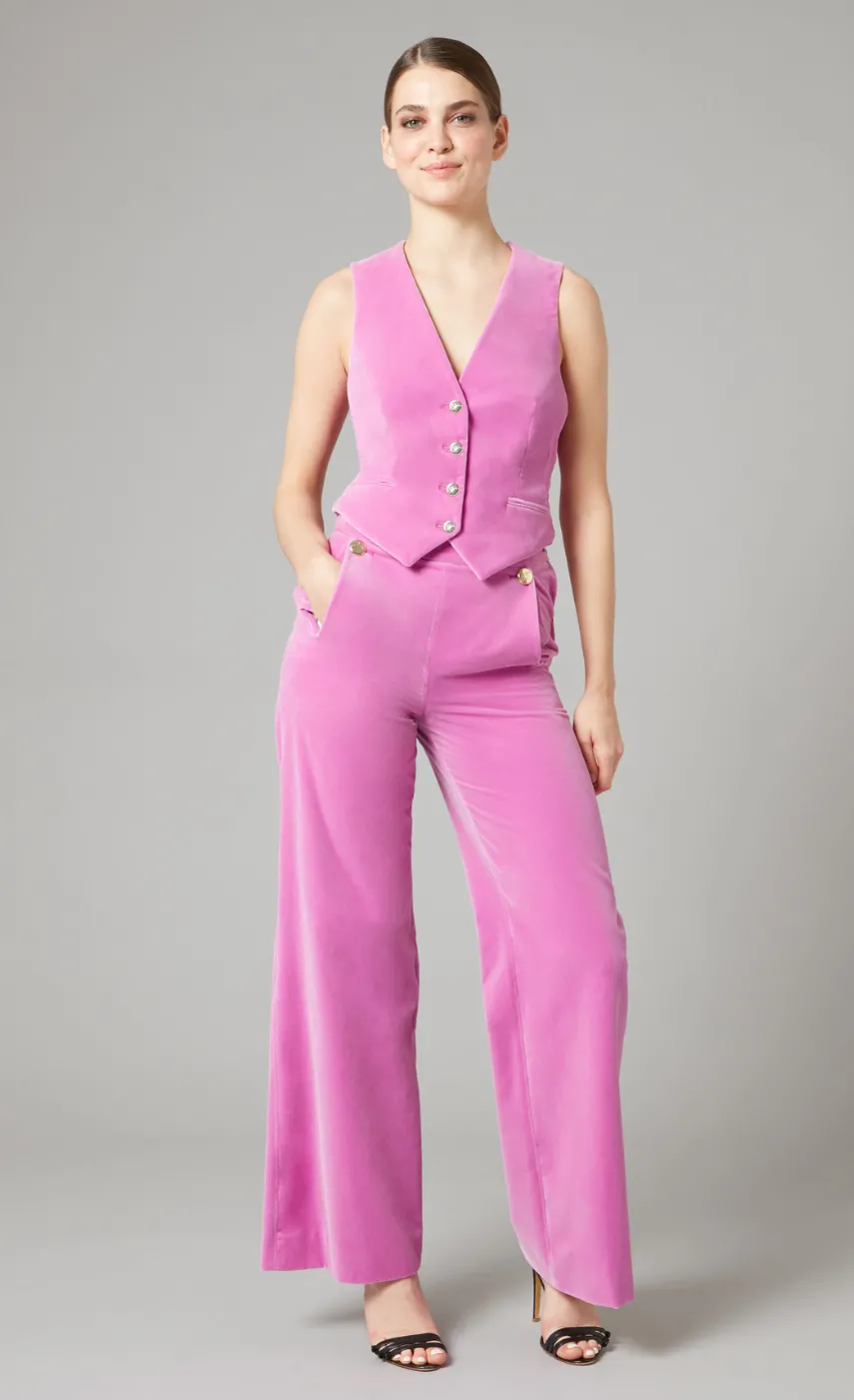 clove_velvet_waisted_trousers_2.webp Temperley London Clove Velvet Waisted Trousers<Women Trousers