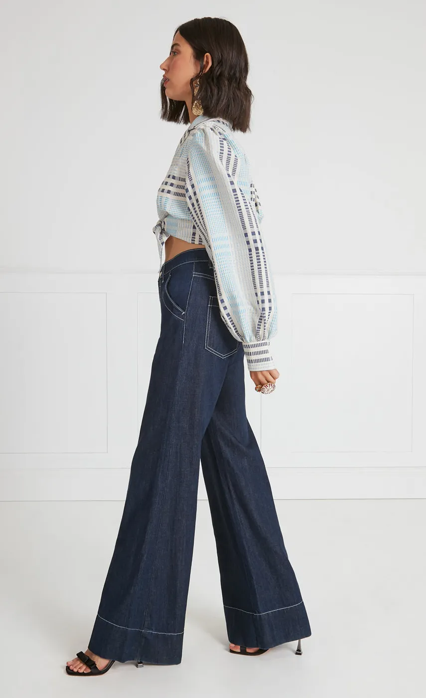 fontana_wide_leg_jean_2.webp Temperley London Fontana Wide Leg Jean<Women Trousers