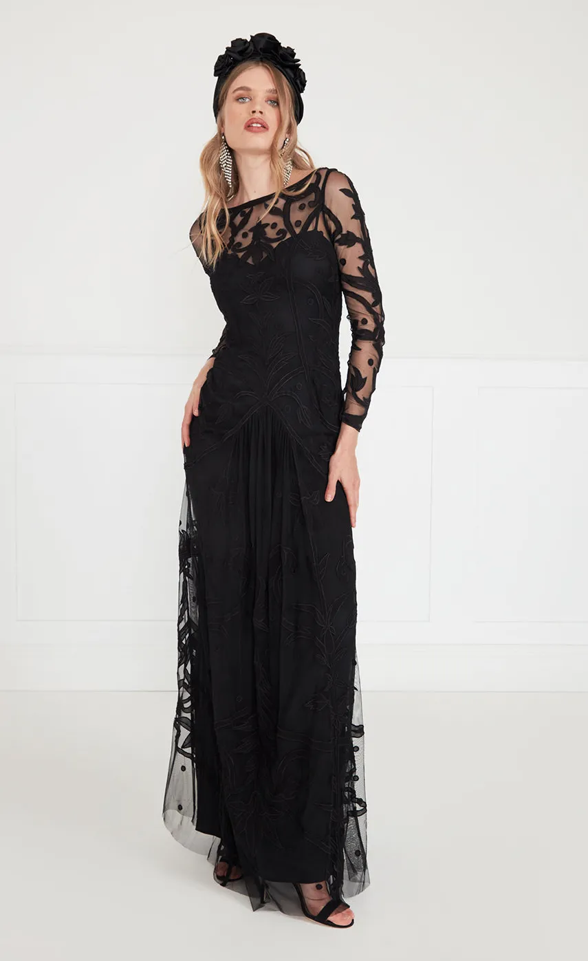 francine_tattoo_dress_2.webp Temperley London Francine Tattoo Dress<Women Dresses & Jumpsuits