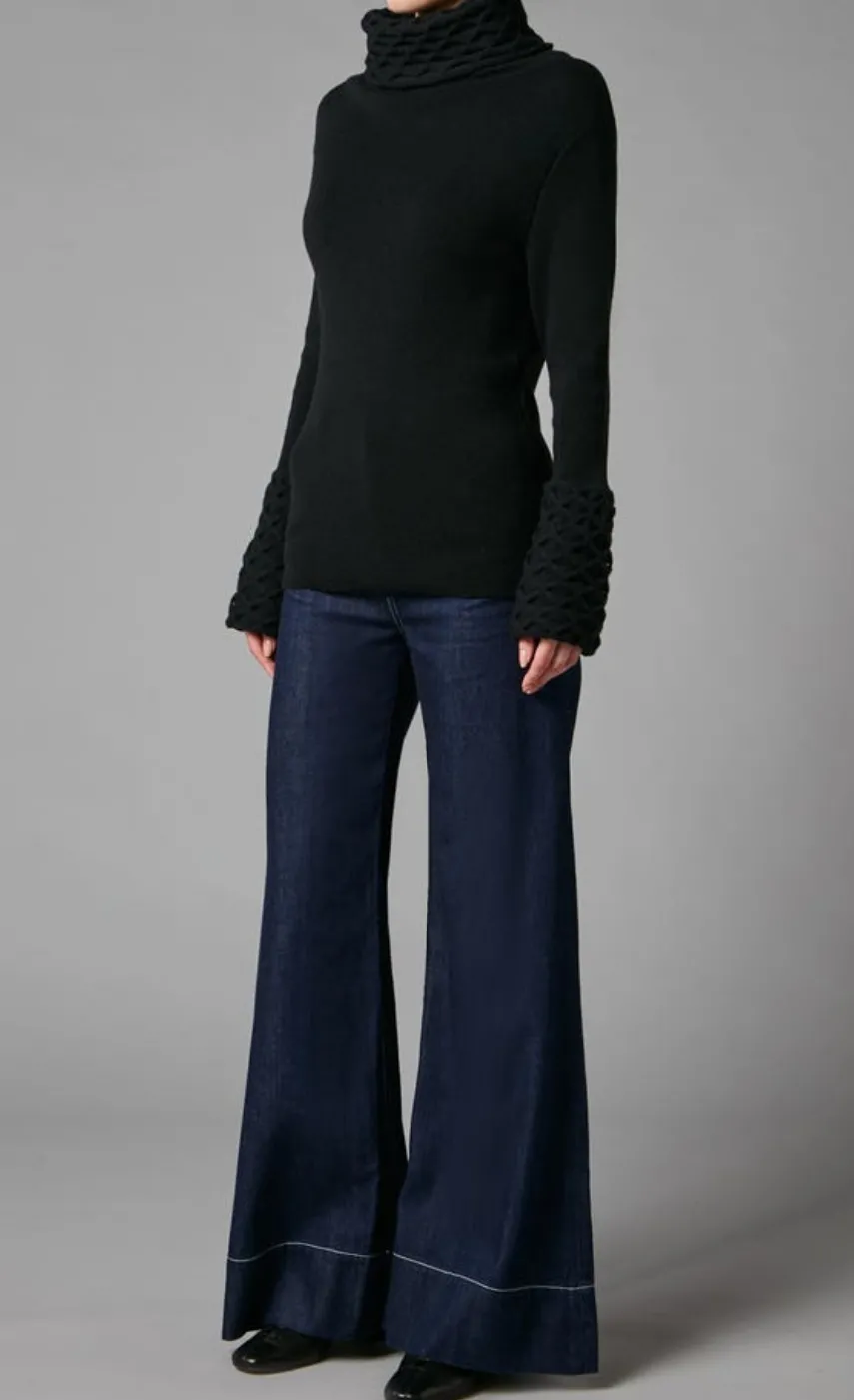 honeycomb_knit_longer_sleeve_jumper_2-3.webp Temperley London Honeycomb Knit Longer Sleeve Jumper<Women Knitwear