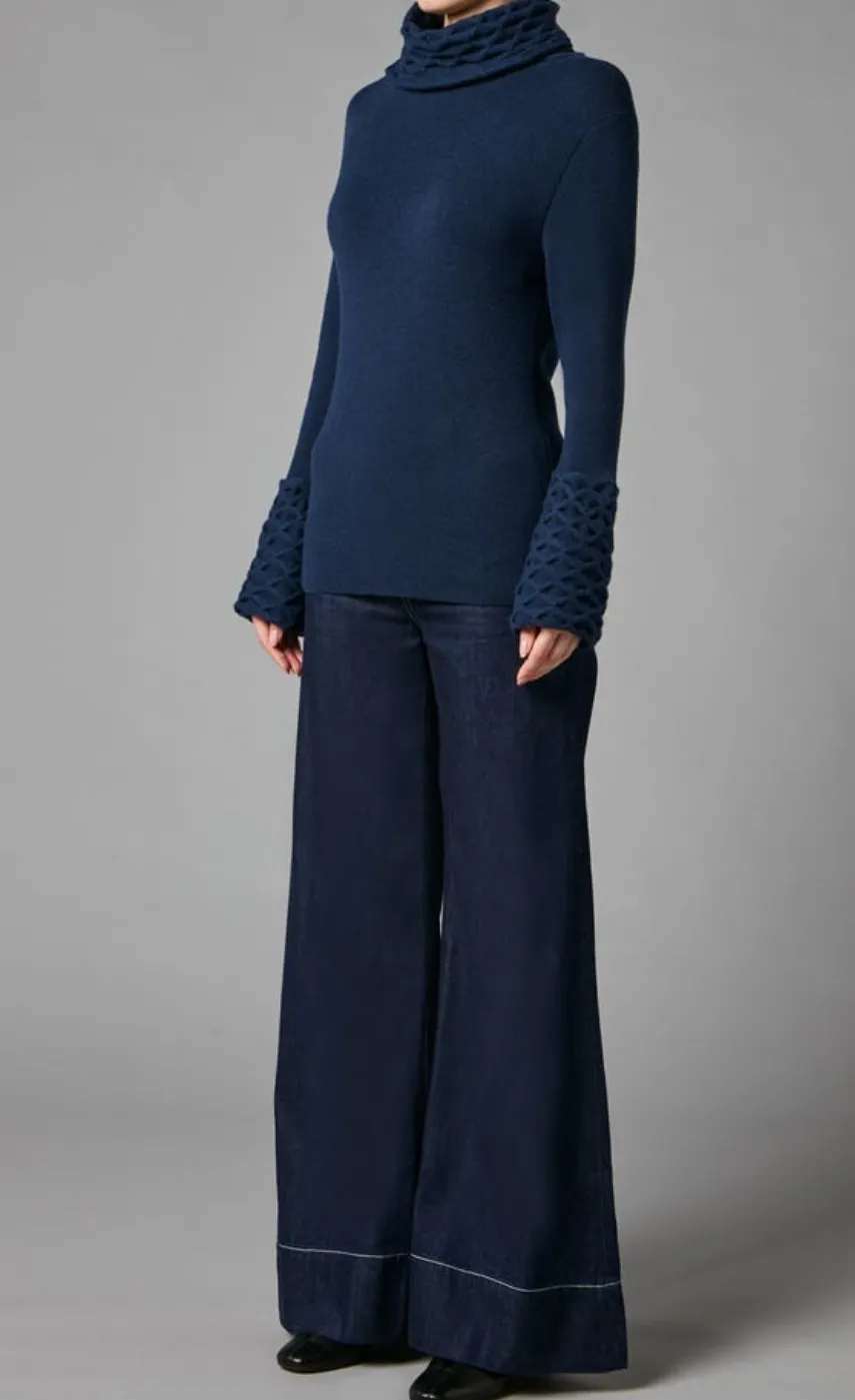 honeycomb_knit_longer_sleeve_jumper_2-4.webp Temperley London Honeycomb Knit Longer Sleeve Jumper<Women Knitwear