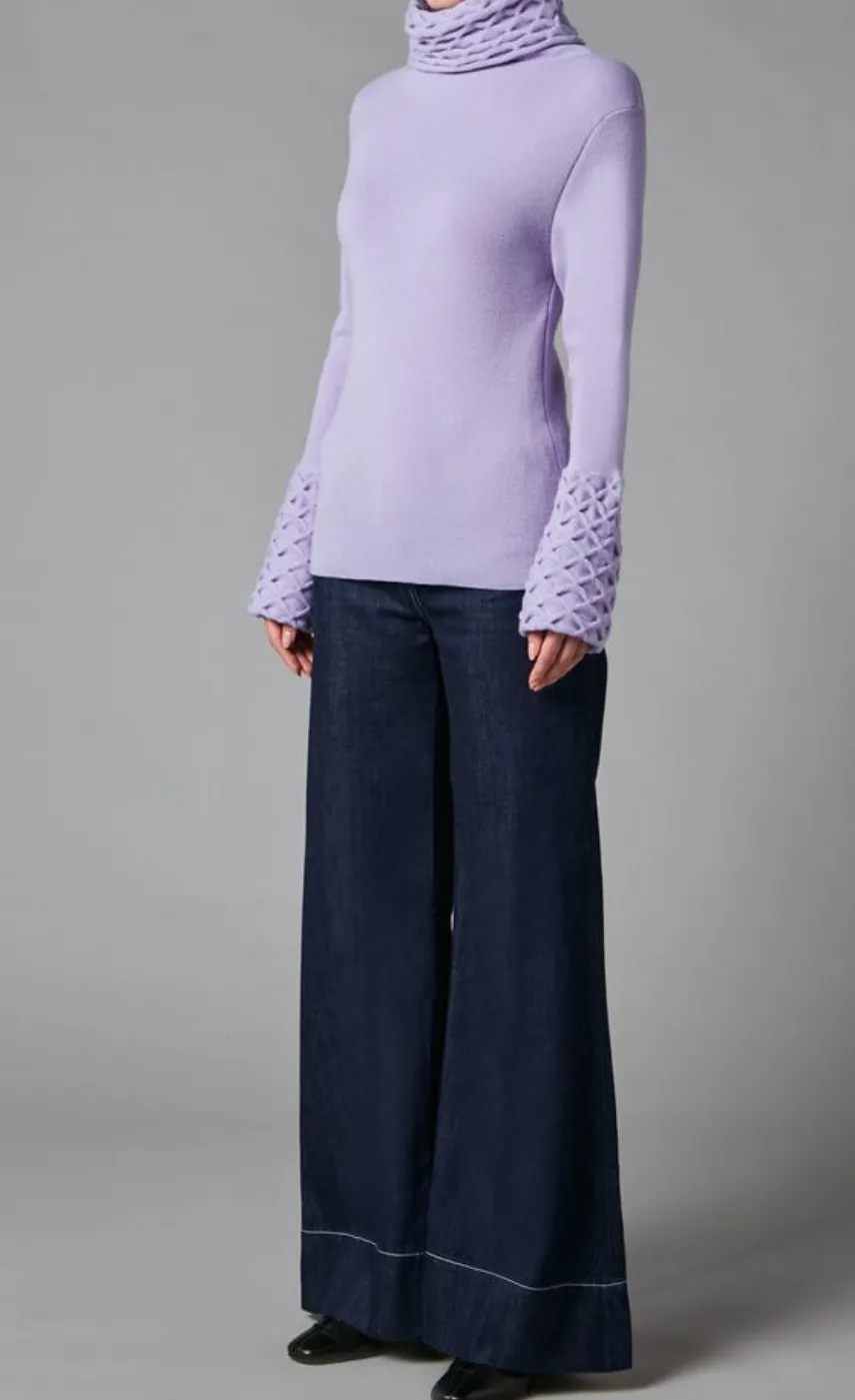 honeycomb_knit_longer_sleeve_jumper_2.webp Temperley London Honeycomb Knit Longer Sleeve Jumper<Women Knitwear