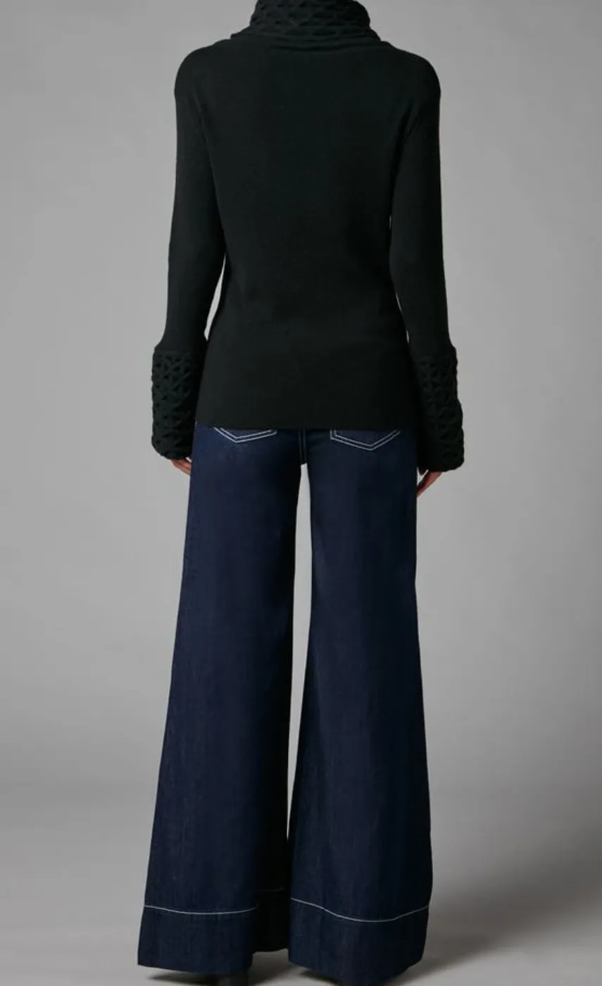 honeycomb_knit_longer_sleeve_jumper_3-3.webp Temperley London Honeycomb Knit Longer Sleeve Jumper<Women Knitwear