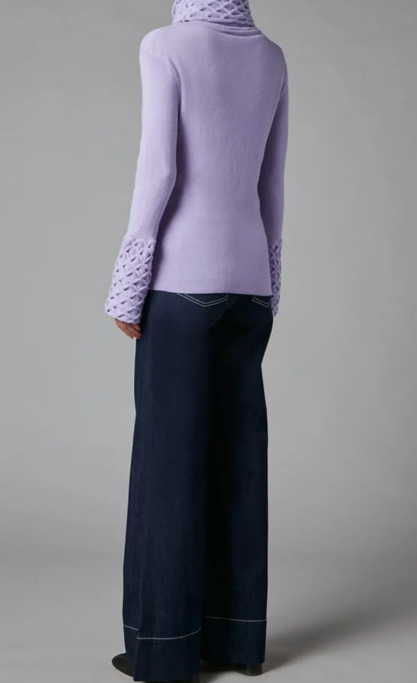 honeycomb_knit_longer_sleeve_jumper_3.webp Temperley London Honeycomb Knit Longer Sleeve Jumper<Women Knitwear