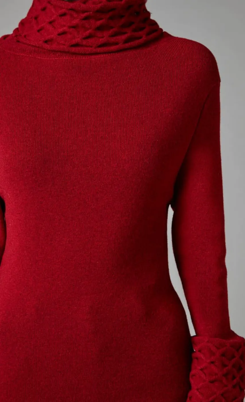 honeycomb_knit_longer_sleeve_jumper_4-1.webp Temperley London Honeycomb Knit Longer Sleeve Jumper<Women Knitwear