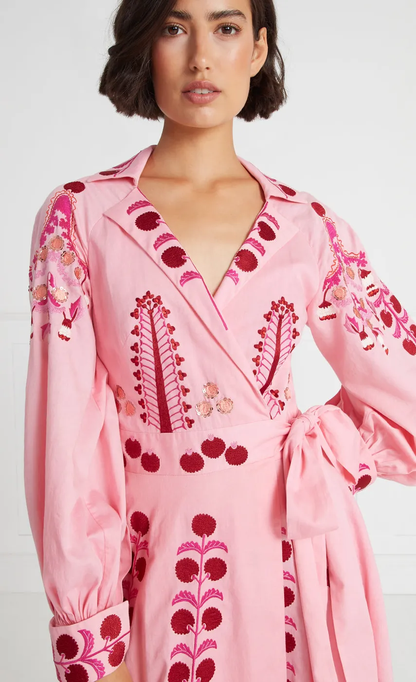 langley_wrap_dress_4.webp Temperley London Langley Wrap Dress<Women Dresses & Jumpsuits