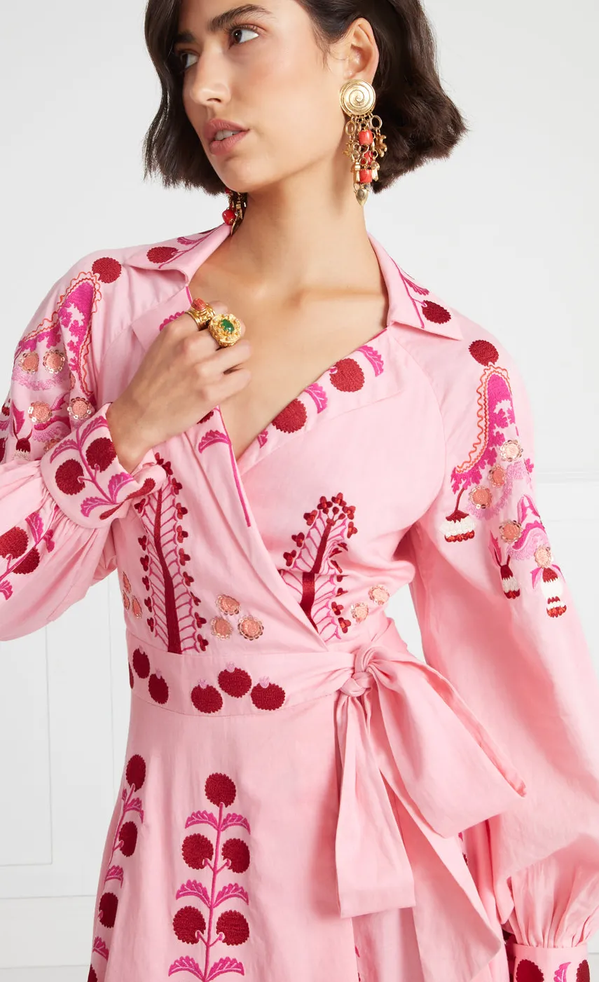 langley_wrap_dress_5.webp Temperley London Langley Wrap Dress<Women Dresses & Jumpsuits