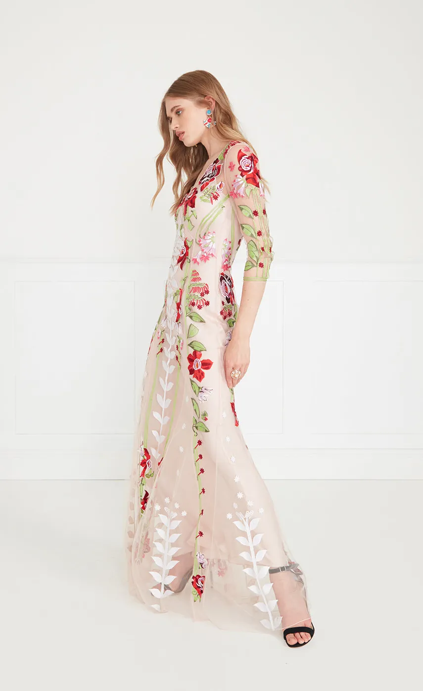 lucille_vneck_dress_2.webp Temperley London Lucille V-Neck Dress<Women Dresses & Jumpsuits