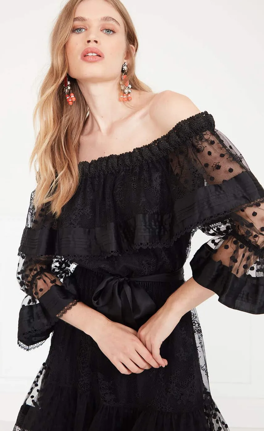 marlow_off_shoulder_dress_4.webp Temperley London Marlow Off Shoulder Dress<Women Dresses & Jumpsuits