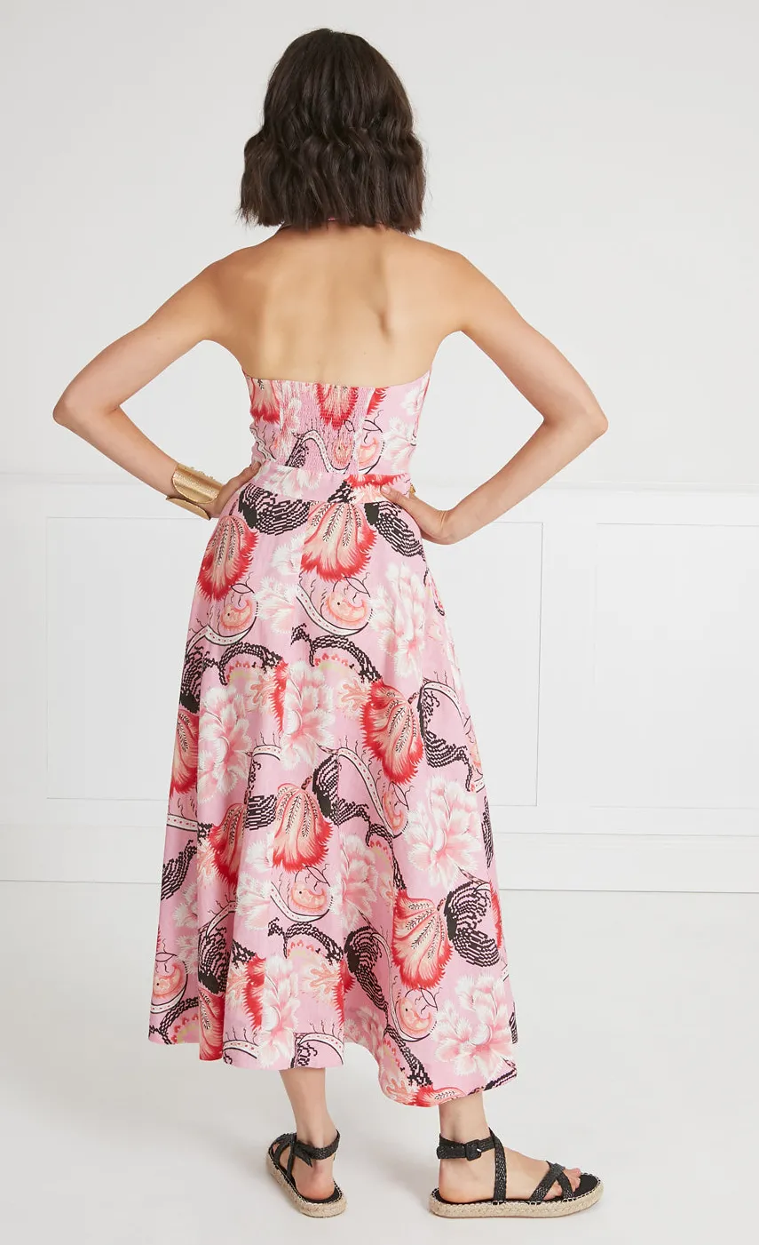 olive_print_halter_dress_3.webp Temperley London Olive Print Halter Dress<Women Dresses & Jumpsuits