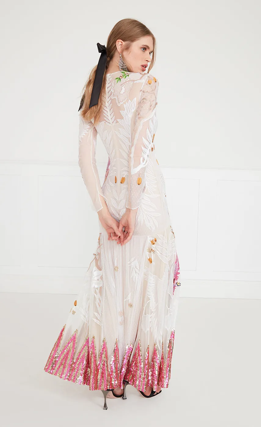 opera_tattoo_dress_3.webp Temperley London Opera Tattoo Dress<Women Dresses & Jumpsuits