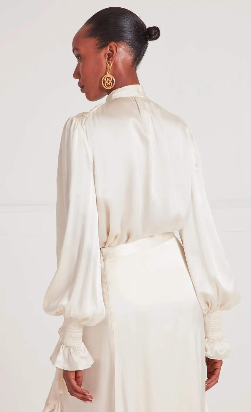 skyler_ruffle_blouse_2.webp Temperley London Skyler Ruffle Blouse<Women Tops