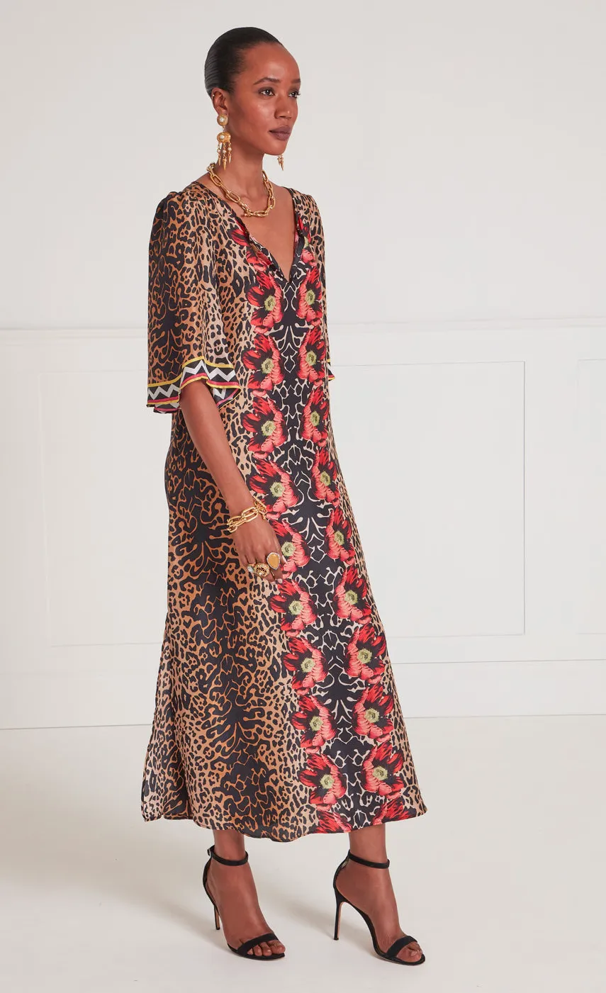 sleeved_kaftan_2.webp Temperley London Sleeved Kaftan<Women Kaftans & Kimonos