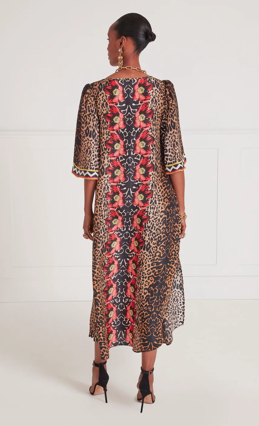 sleeved_kaftan_3.webp Temperley London Sleeved Kaftan<Women Kaftans & Kimonos