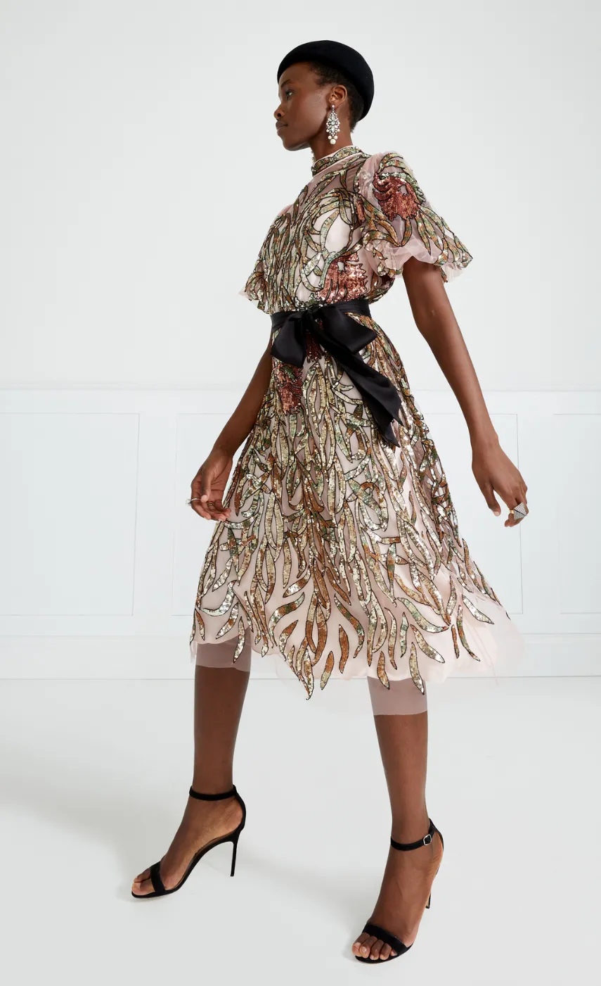 suzani_sequin_dress_2.webp Temperley London Suzani Sequin Dress<Women Dresses & Jumpsuits