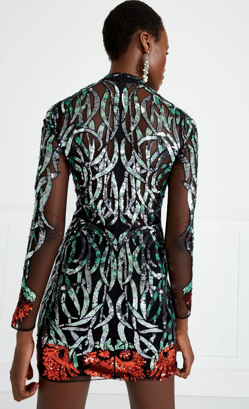 suzani_sequin_mini_dress_3.webp Temperley London Suzani Sequin Mini Dress<Women Dresses & Jumpsuits