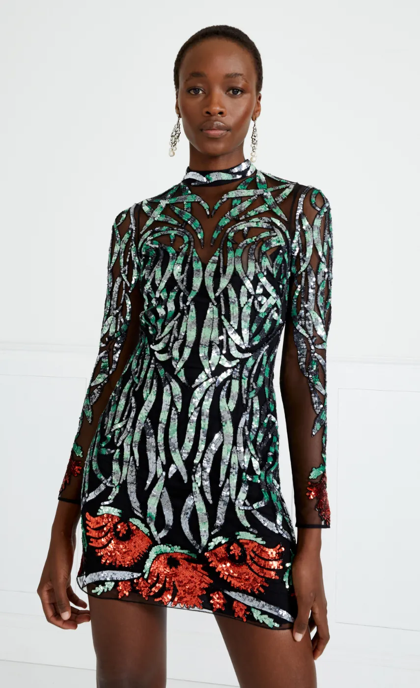 suzani_sequin_mini_dress_4.webp Temperley London Suzani Sequin Mini Dress<Women Dresses & Jumpsuits