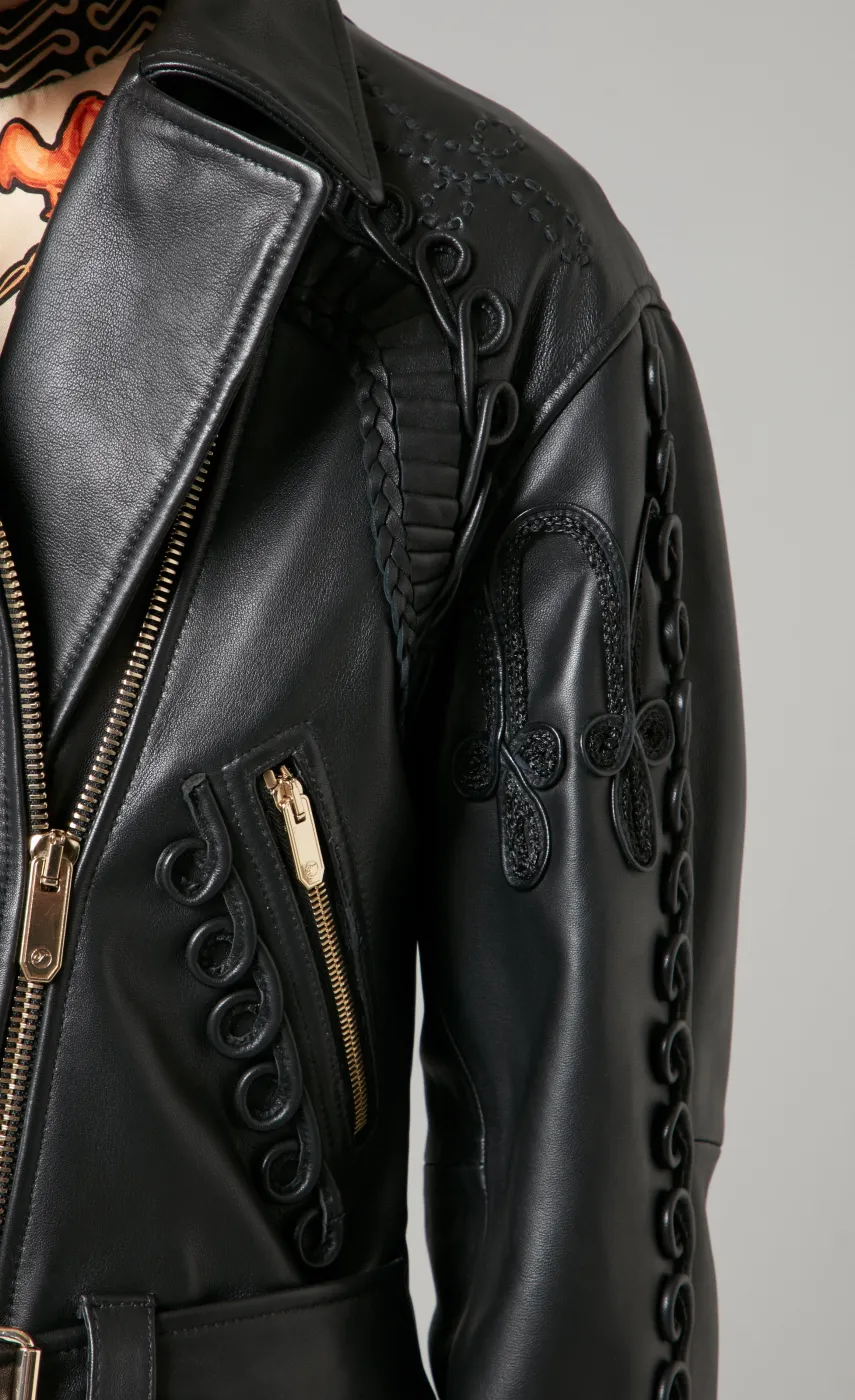 texas_leather_braided_jacket_4.webp Temperley London Texas Leather Braided Jacket<Women Coats & Jackets