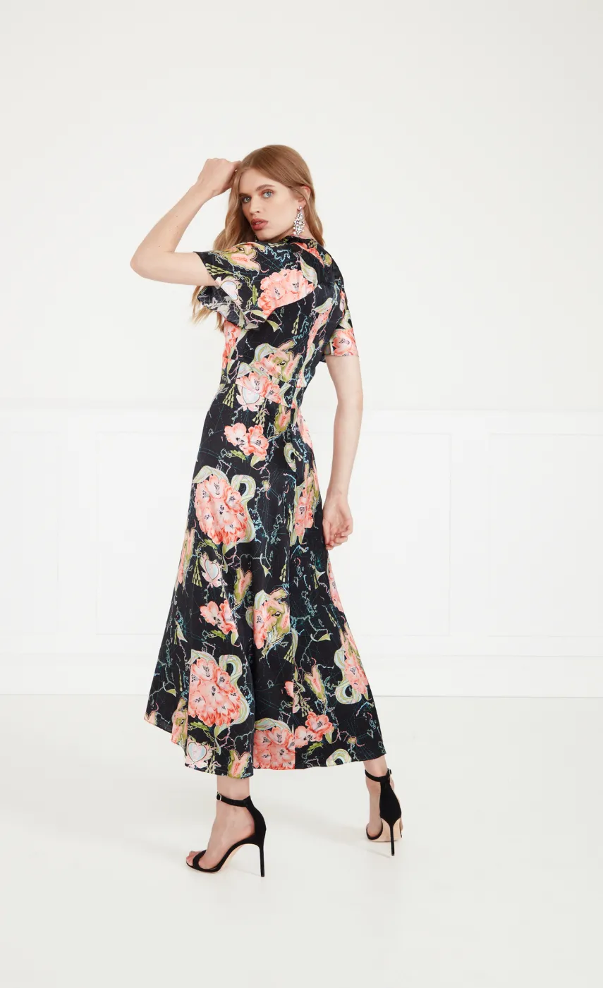 yolande_print_midi_dress_3.webp Temperley London Yolande Print Midi Dress<Women Dresses & Jumpsuits