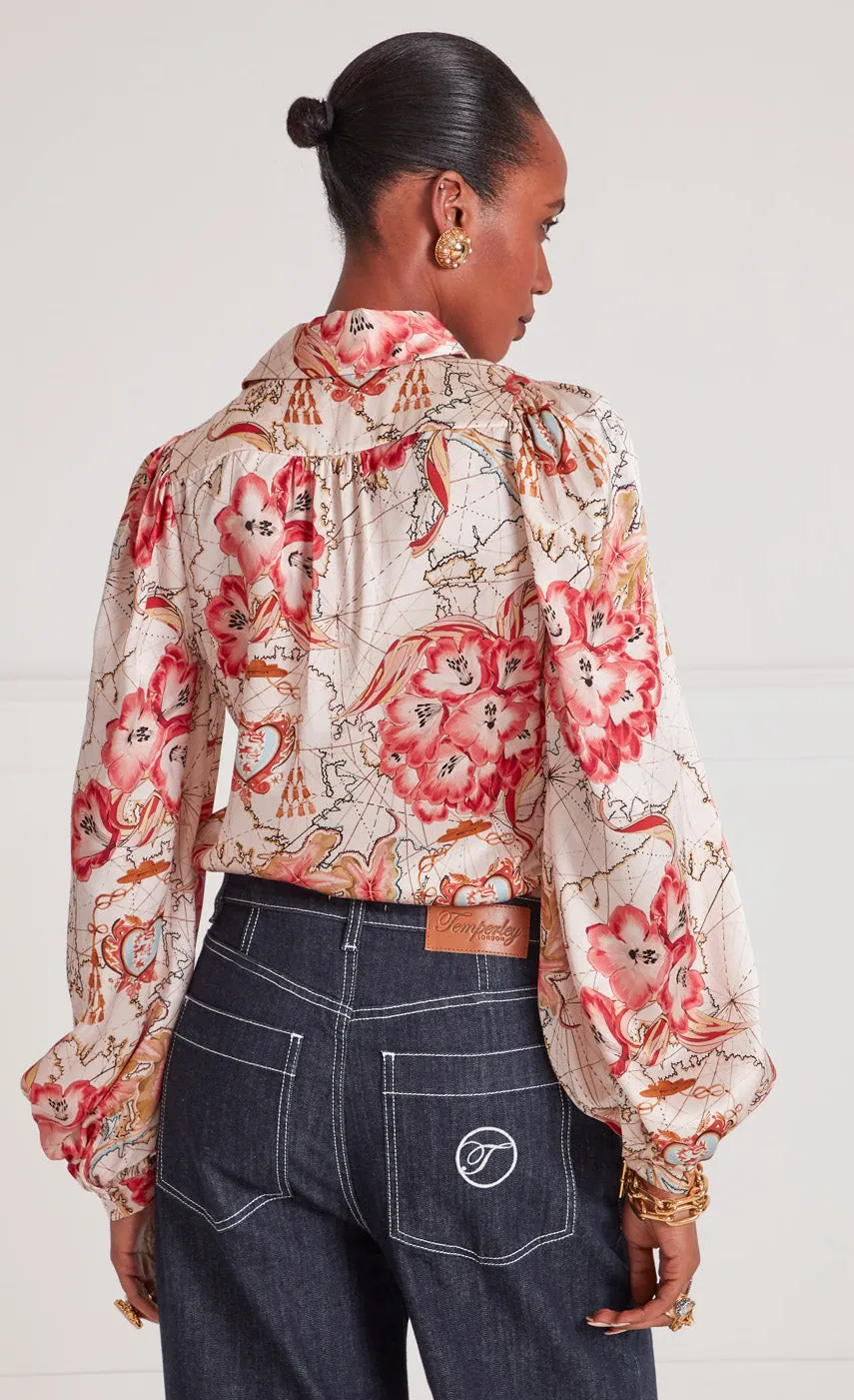 yolande_print_shirt_2.webp Temperley London Yolande Print Shirt<Women Tops