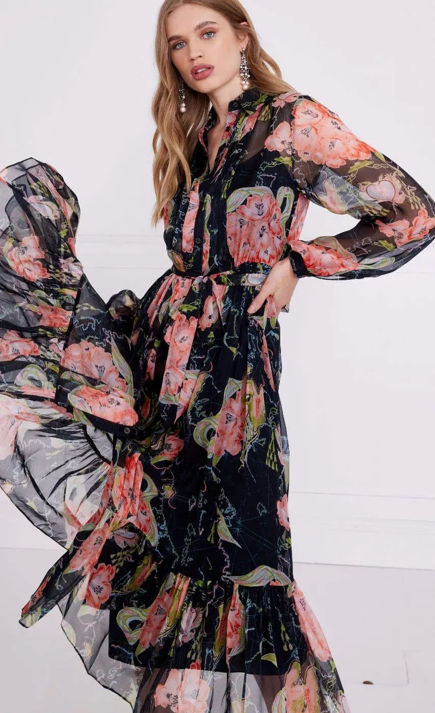 yolande_print_shirt_dress_4.webp Temperley London Yolande Print Shirt Dress<Women Dresses & Jumpsuits